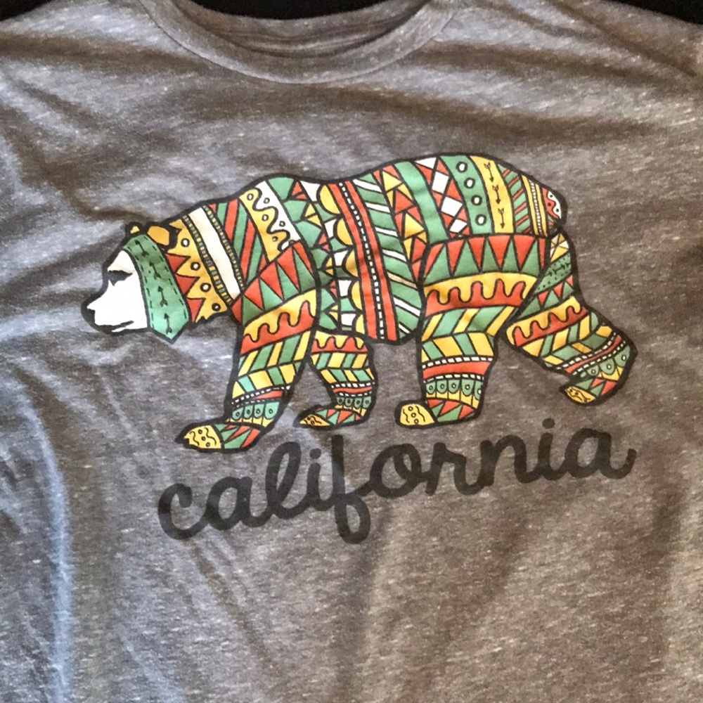 Men’s California grey super soft T sz L - Picture 3 of 4